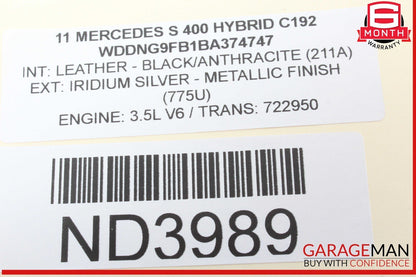 07-13 Mercedes W221 S400 Hybrid Front Right Side Door Control Module 2219007501