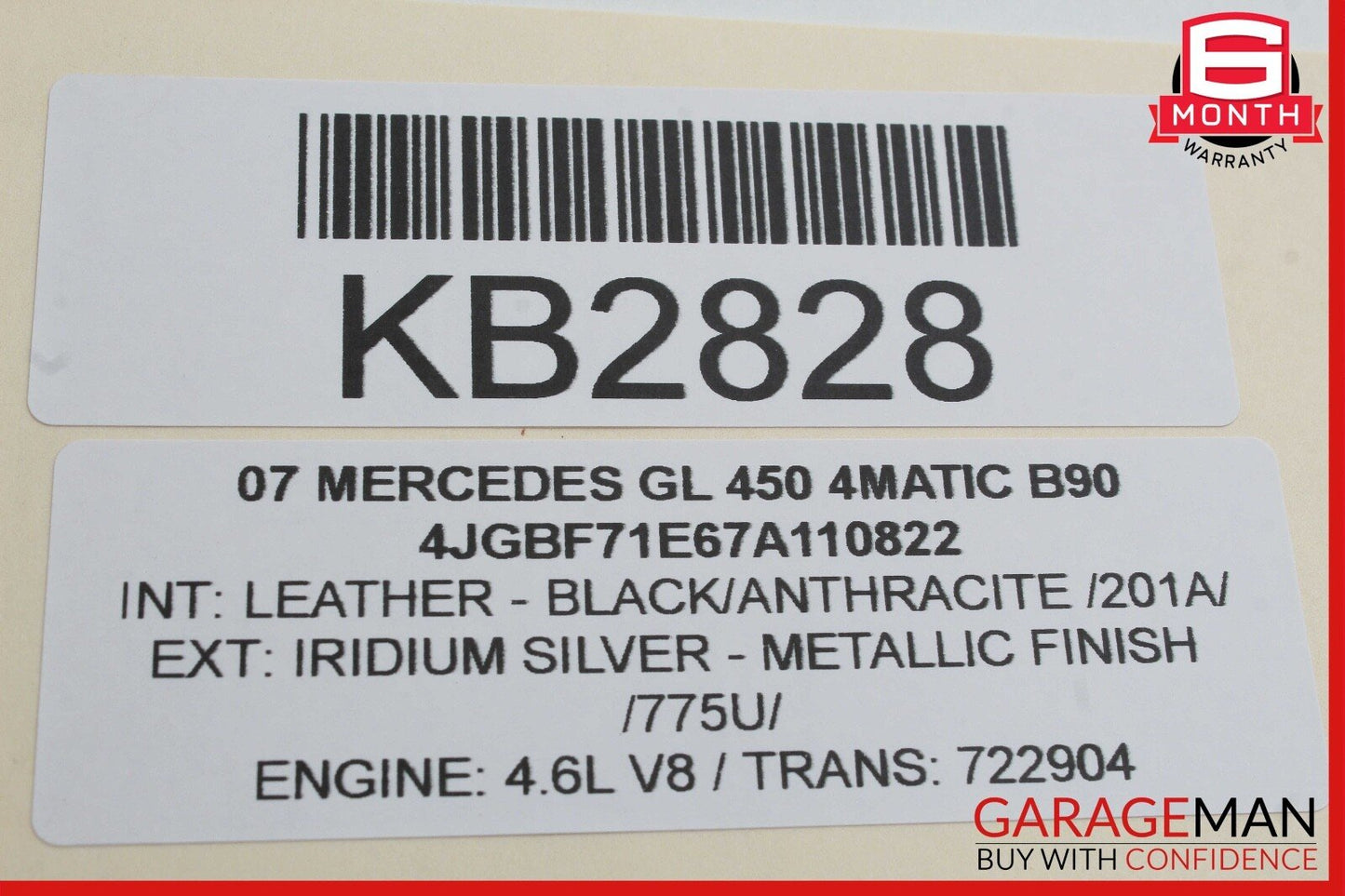 07-09 Mercedes X164 GL450 4MATIC Front Left Side Foglight Fog Light Lamp OEM