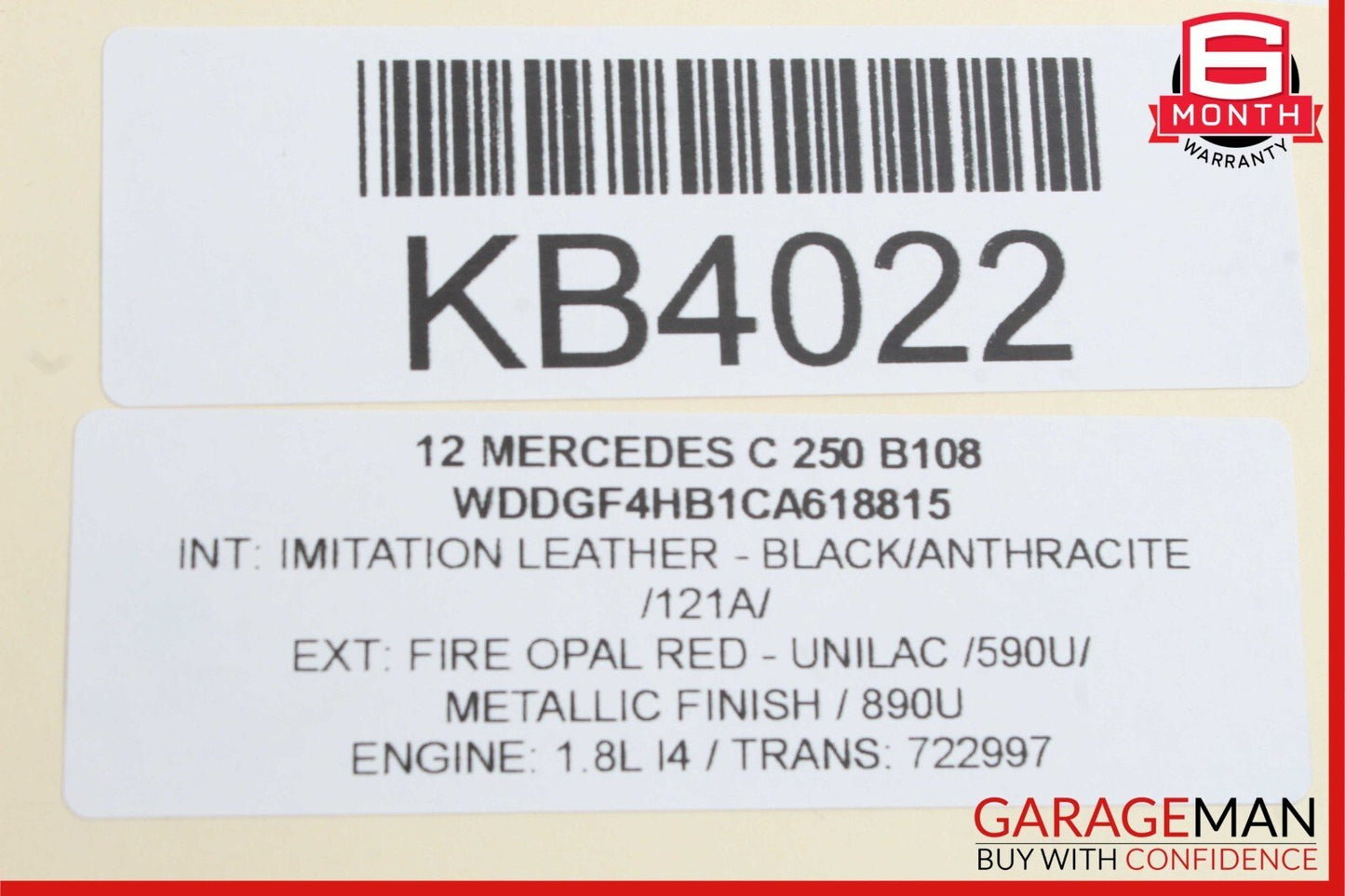 08-14 Mercedes W204 C250 C300 C350 Front Right Door Lock Latch Actuator OEM