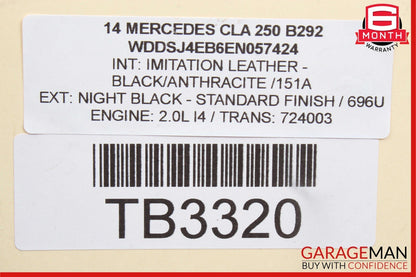 13-17 Mercedes CLA250 Master Cylinder Power Brake Booster OEM