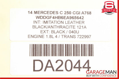 08-14 Mercedes W204 C250 Front Right Passenger Side Door Window Regulator Motor
