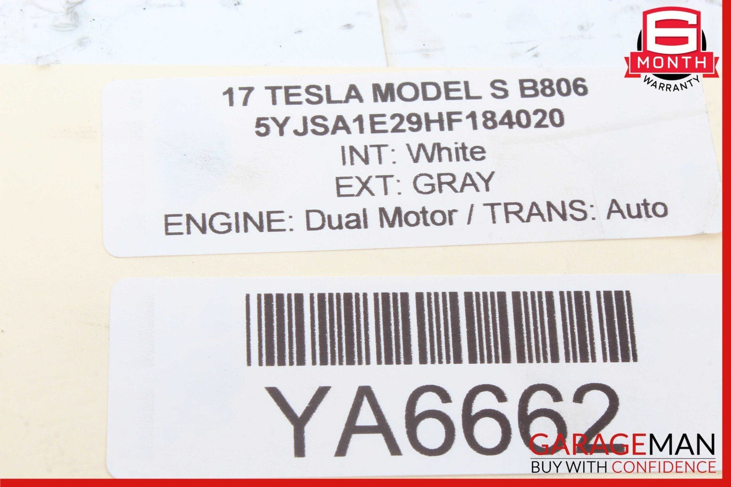 16-20 Tesla Model S Under Hood Front Frunk Apron Cover 1060474-00-D OEM