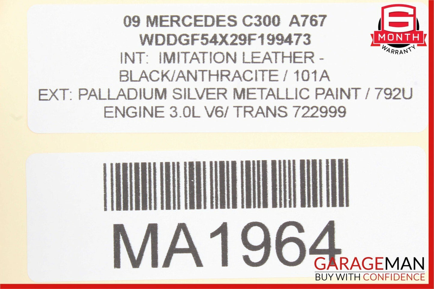 08-18 Mercedes W204 C300 E400 Front Right Side Door Control Module OEM