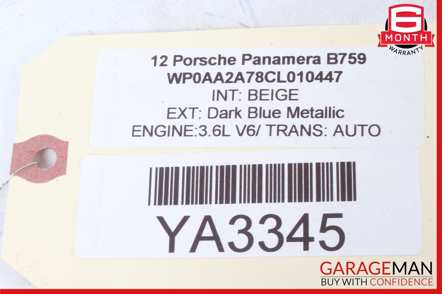 10-16 Porsche Panamera 970 Floor Gear Shifter Shift Selector Box w/ Knob Assy