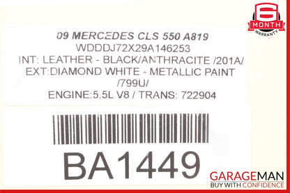 03-11 Mercedes W219 CLS500 E500 E63 AMG Keyless Go Entry Control Module Unit OEM