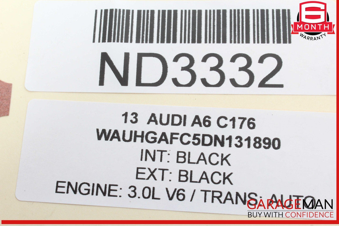 12-15 Audi A6 AC Air Conditioning Line Hose OEM