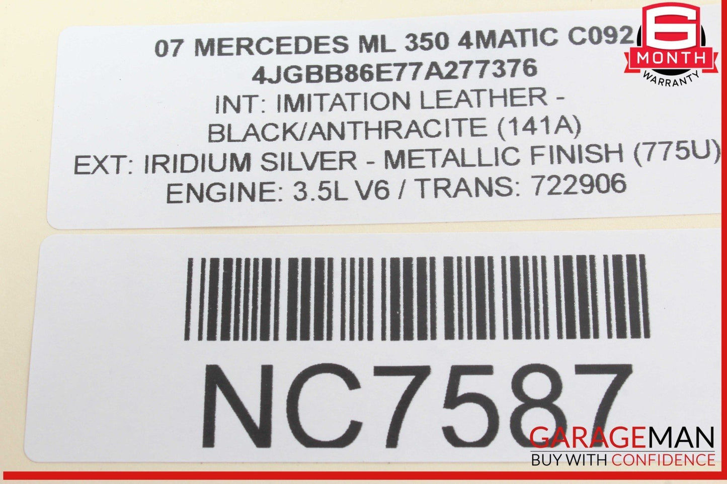 06-12 Mercedes W164 ML350 4MATIC Dash Hazard Heated Seats ESP Control Panel OEM