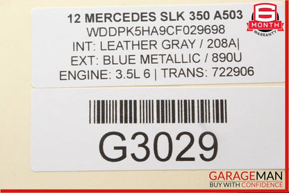 12-16 Mercedes R172 SLK350 Floor Gear Shift Shifter Selector Box OEM