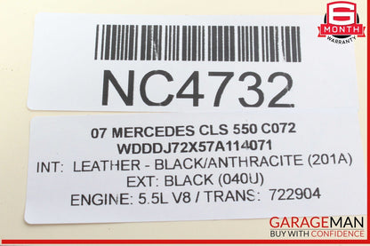 06-08 Mercedes W219 CLS550 Front Left Driver Side Door Rear View Mirror OEM