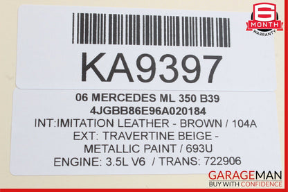 06-12 Mercedes W164 ML350 GL350 Dash Hazard Heated Seats ESP Control Panel