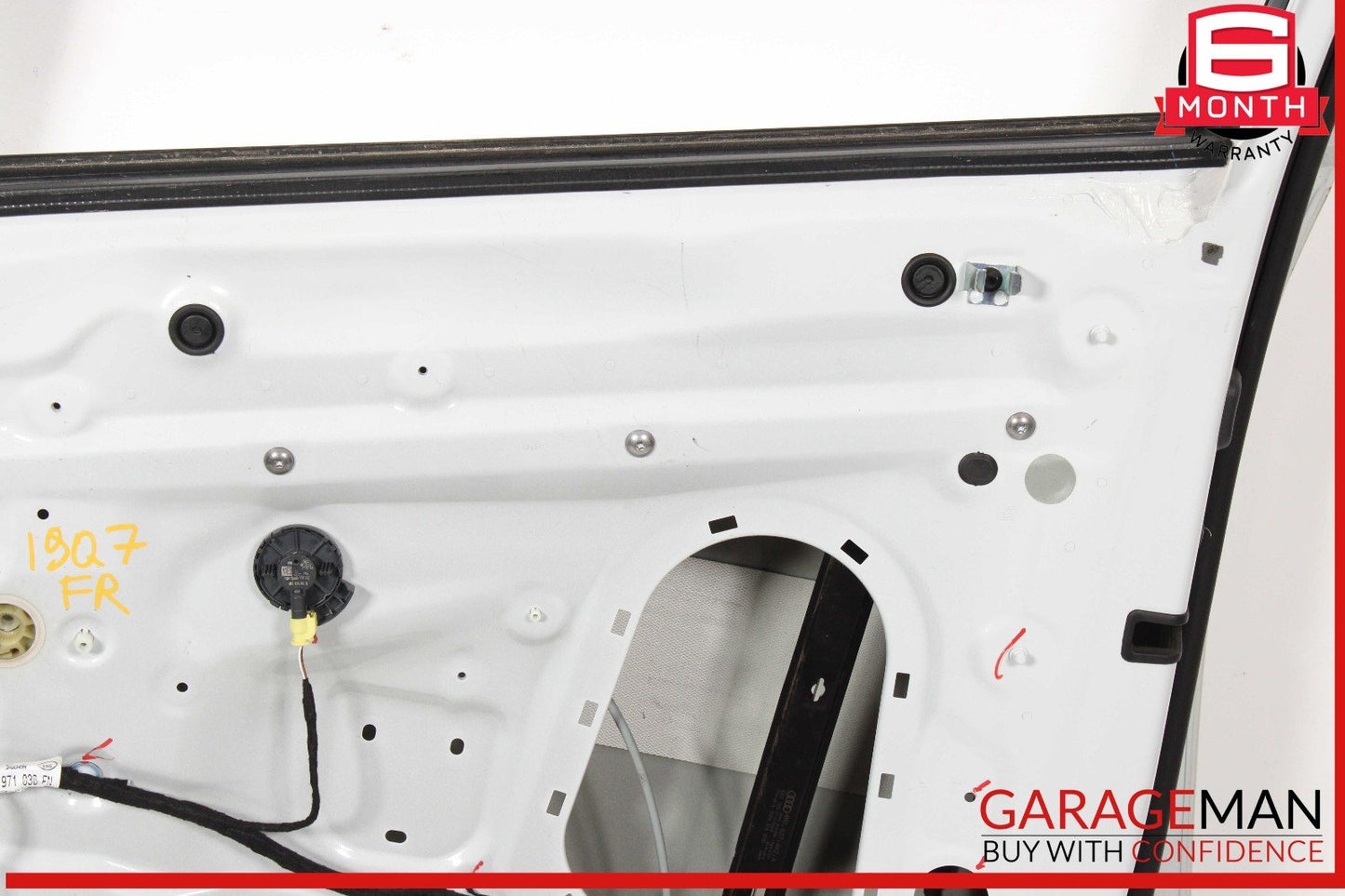 17-19 Audi Q7 Front Right Passenger Side Door Shell White OEM