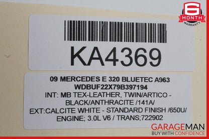 03-09 Mercedes W211 E320 E550 Rear Right Exterior Door Handle White OEM