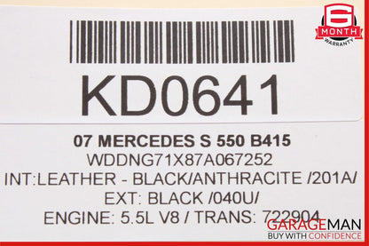 07-13 Mercedes W221 S400 S550 CL600 Front Right Side Seat Control Switch Set