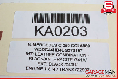 12-14 Mercedes W204 C250 Rear Left Driver Side Taillight Tail Light Lamp
