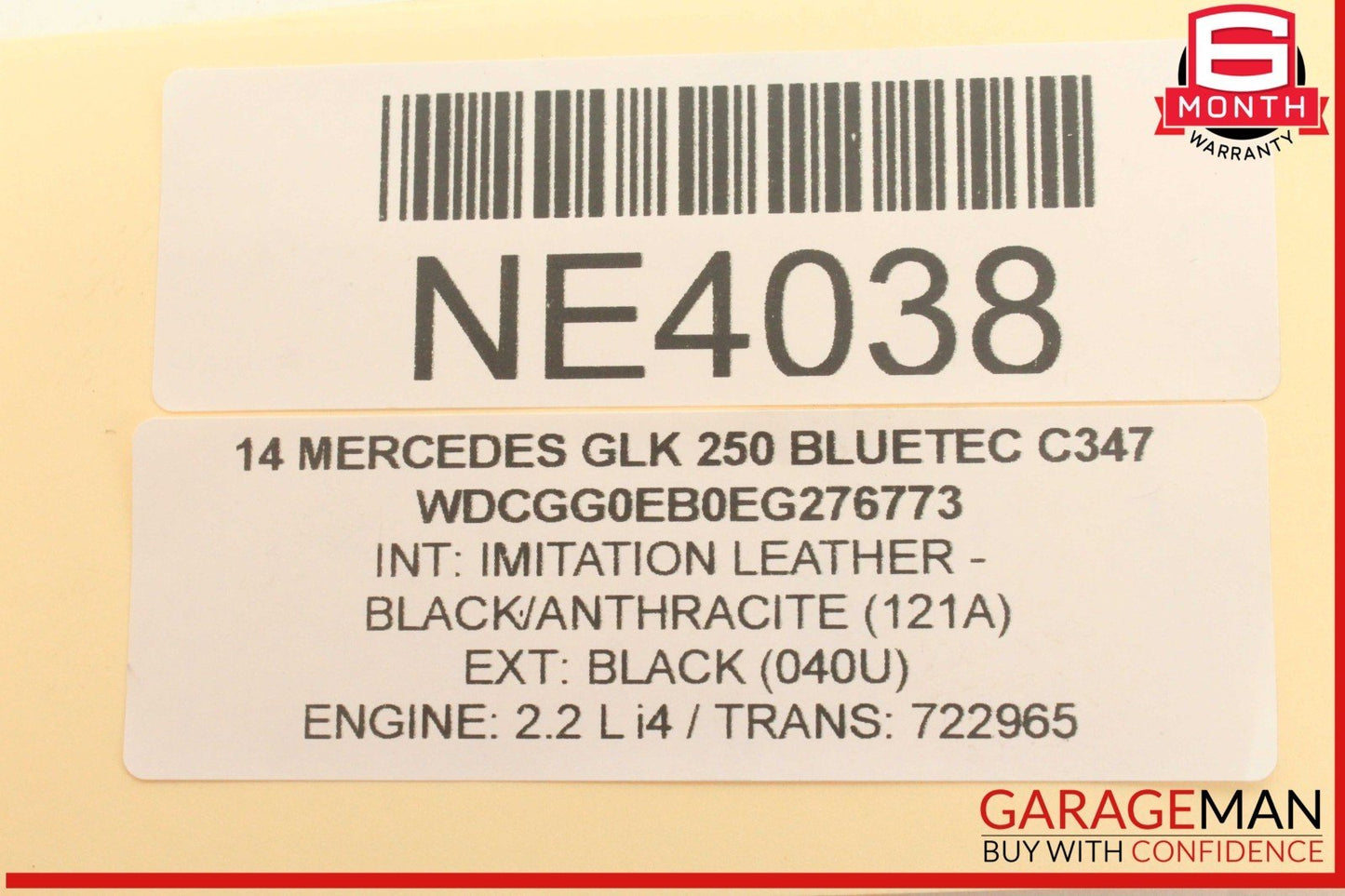 10-15 Mercedes X204 GLK250 Bluetec Front Right or Left Suspension Control Arm