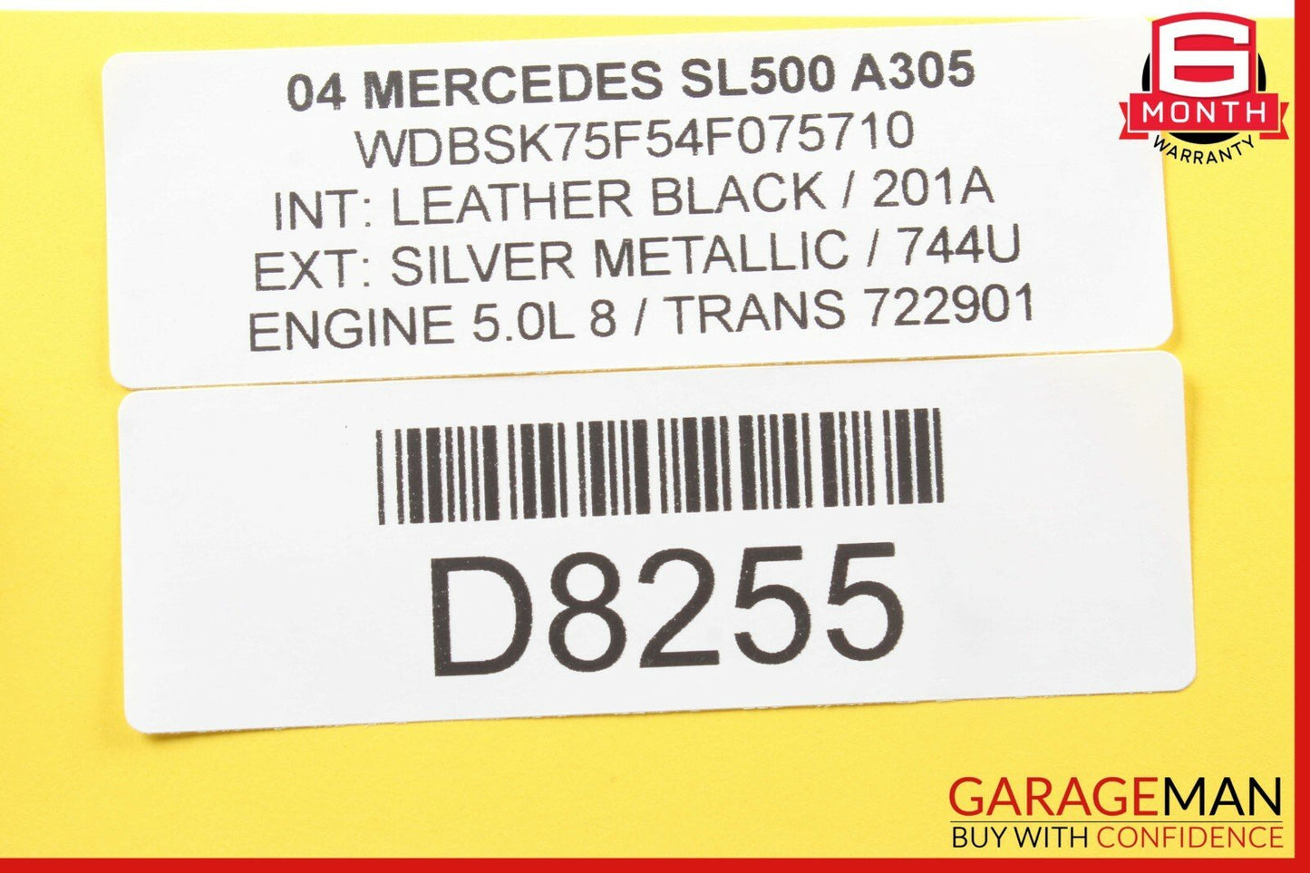 03-08 Mercedes R230 SL500 SL550 SL65 AMG Right Side Door Control Module Unit OEM