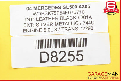 03-08 Mercedes R230 SL500 SL550 SL65 AMG Right Side Door Control Module Unit OEM