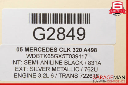 03-09 Mercedes W209 CLK320 Rear Left & Right Shock Absorber Coil Spring Set OEM