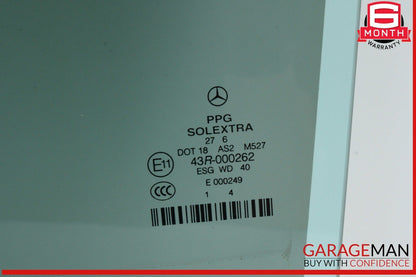 03-09 Mercedes W211 E63 AMG E550 Rear Left Driver Side Door Window Glass OEM