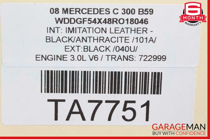 08-11 Mercedes W204 C300 C350 C63 AMG Sedan Rear Right Taillight Tail Light Lamp
