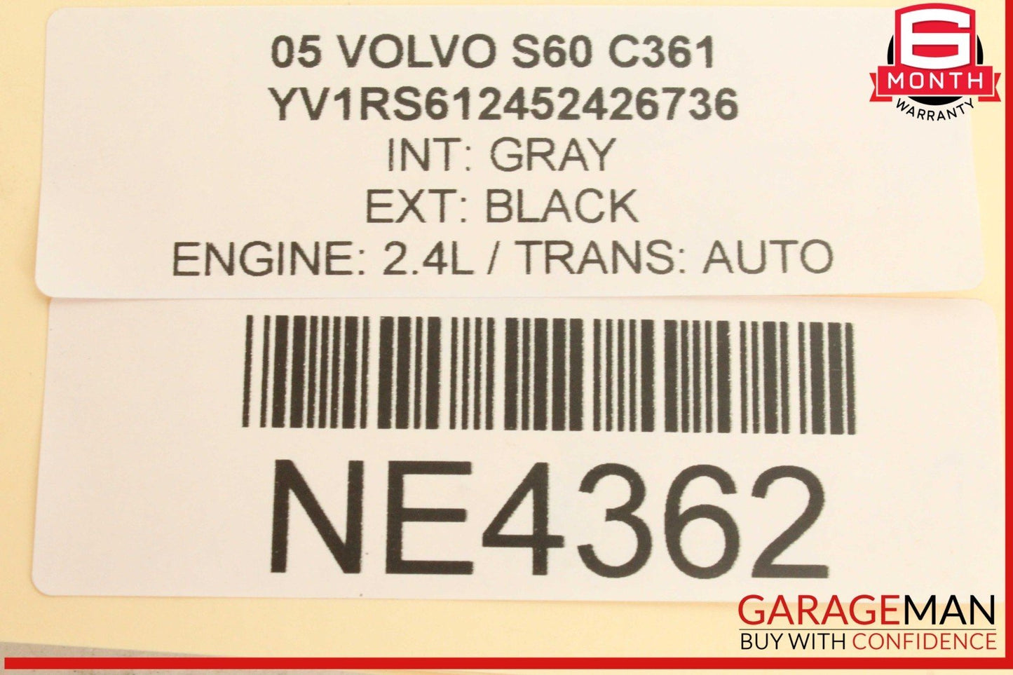 01â09 Volvo S60 S80 V70 XC70 Rear Right Passenger Side Lower Control Arm OEM