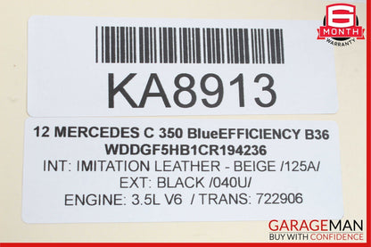 12-14 Mercedes W204 C250 C300 C350 Rear Fuse Relay Box Module 2049060105 OEM