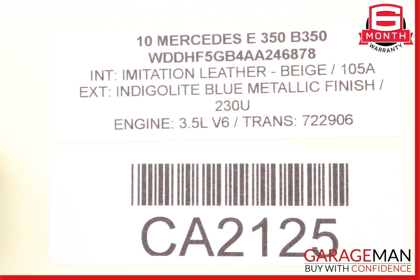 10-13 Mercedes W212 E350 E63 Front Left Driver Side Exterior Door Handle OEM