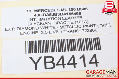 08-15 Mercedes W166 ML350 C300 Front Left Side Exterior Door Handle OEM