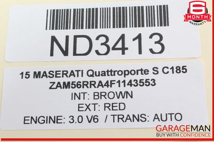 14-17 Maserati Quattroporte S Rear Console Seat Heater Sun Shade Control Switch