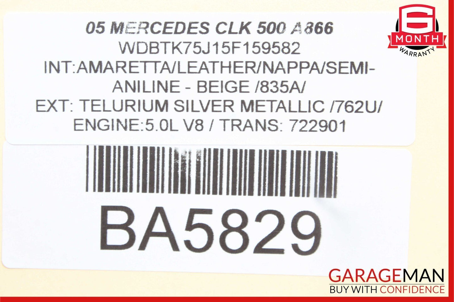03-08 Mercedes R230 SL500 SL550 Rear Right Speaker Luggage Seatbelt Retractor