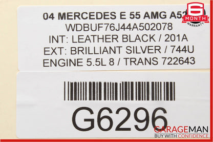 03-09 Mercedes W211 E350 E55 AMG Rear Right Side Door Window Regulator Motor