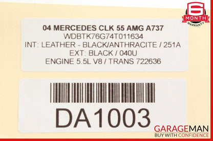 03-09 Mercedes W209 CLK55 AMG Front Left Side Door Window Regulator Motor OEM