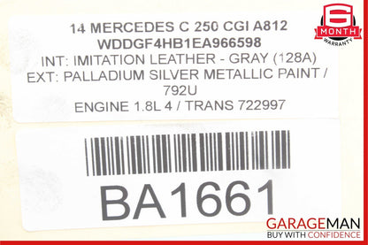 12-14 Mercedes W204 C250 GLK350 ABS Anti Lock Pump Brake Module Unit