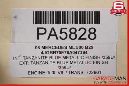 06-12 Mercedes W164 ML500 GL450 Front Engine Sub Frame Crossmember Cradle OEM
