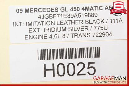 06-12 Mercedes GL450 R350 ML350 Front Right Side Door Control Module Unit