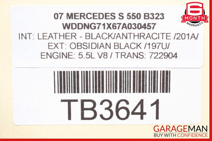 07-13 Mercedes W221 S550 S600 Front Left or Right Side Air Shock Absorber Strut