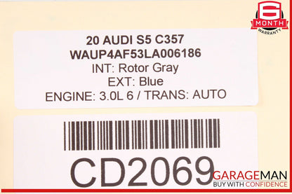 18-24 Audi S5 Rear Bumper Reinforcement Impact Bar Assembly OEM