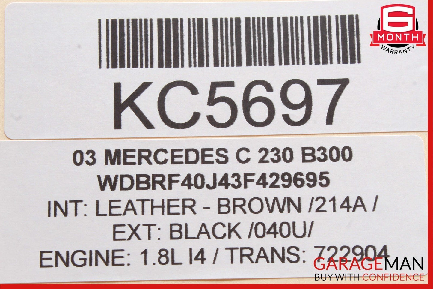 01-07 Mercedes W203 C230 C300 Front Left Side Door Control Module Unit OEM