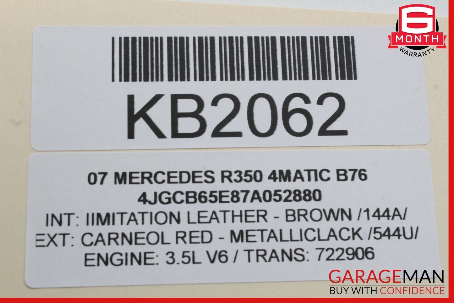 06-08 Mercedes W251 R350 4MATIC Command Head Unit Navigation Radio CD Player OEM