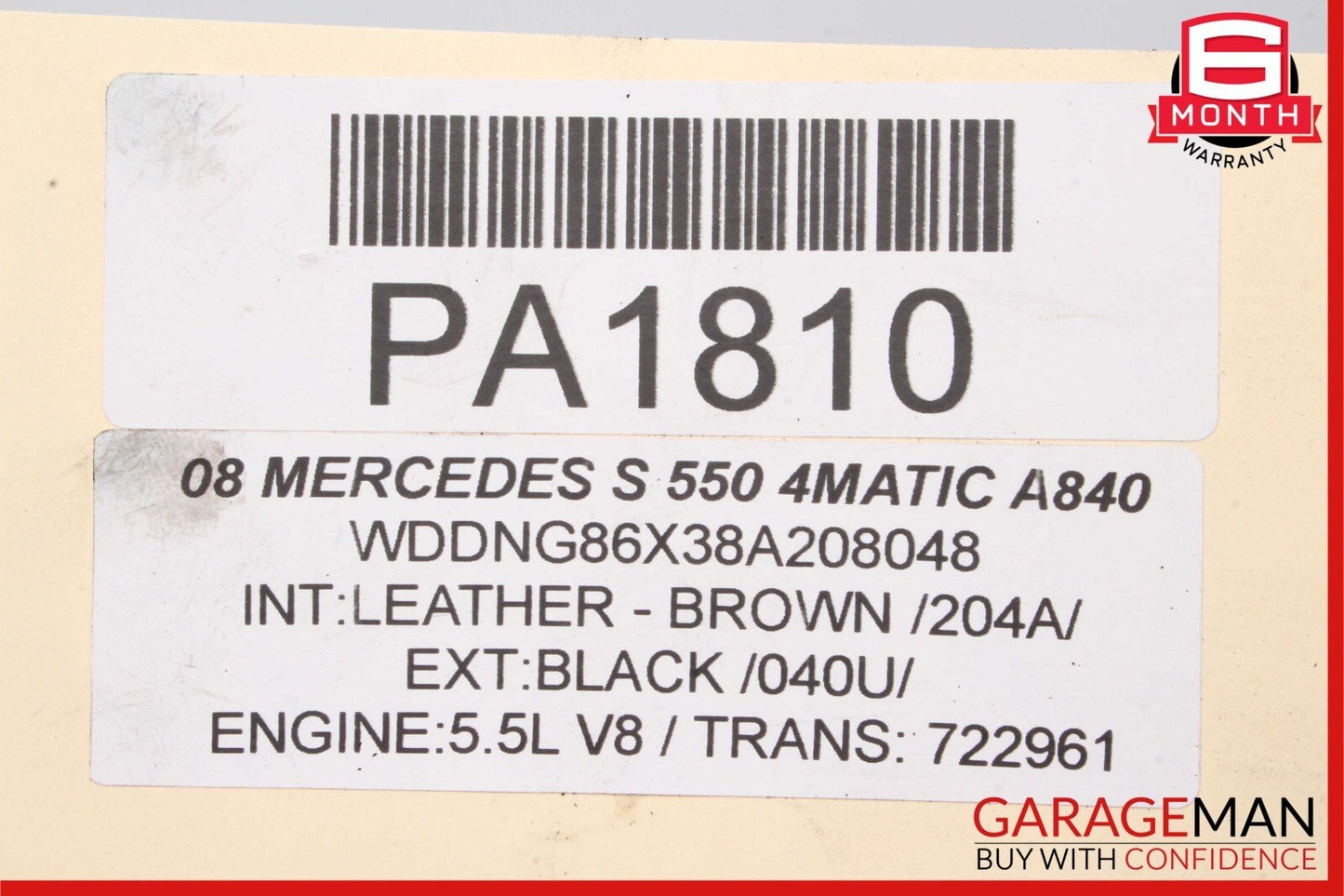 07-13 Mercedes W221 S550 Lower Radiator Core Support Bracket Frame Bar Assembly