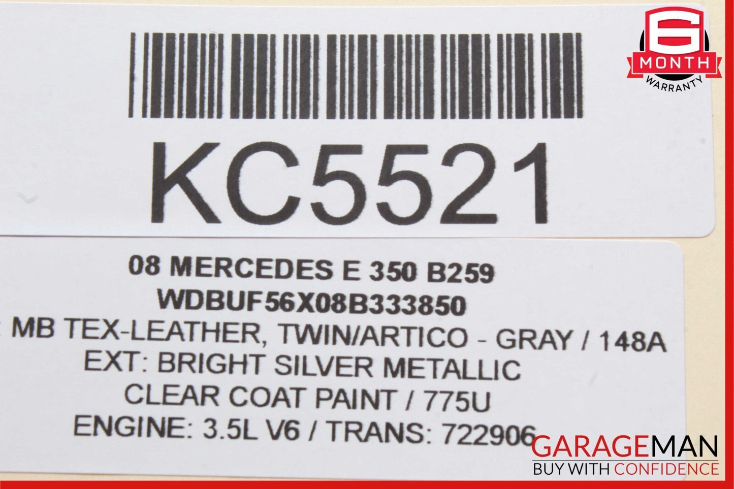 03-09 Mercedes W211 E350 E500 E550 Rear Right Side Window Regulator Motor Unit