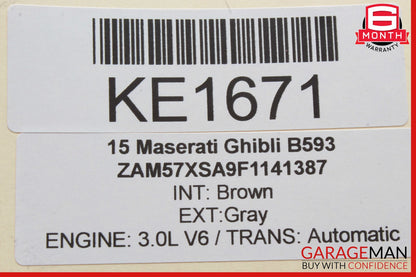 14-17 Maserati Ghibli Evaporator Fuel Vapor Separator OEM