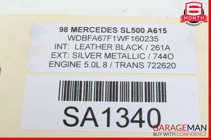 90-02 Mercedes R129 SL320 SL500 Left Driver Side Roll Bar Hydraulic Cylinder OEM