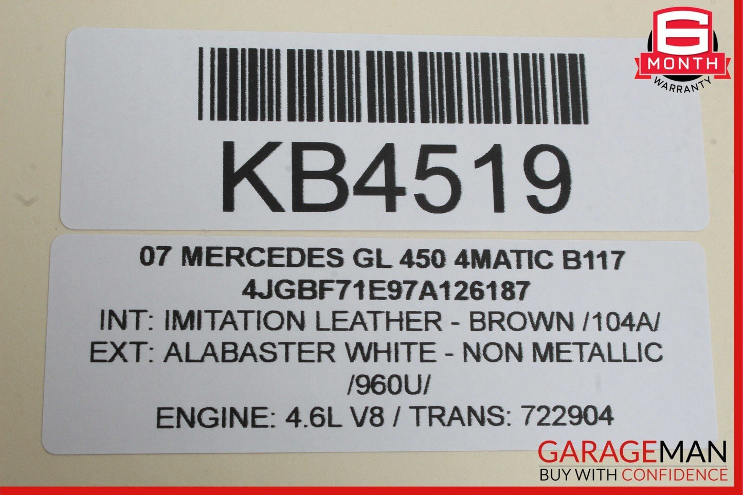06-13 Mercedes X164 GL450 4MATIC Front Right Passenger Door Control Module OEM