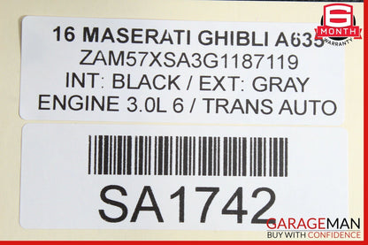 14-17 Maserati Ghibli Rear Left & Right Side Exhaust Muffler Tip Pipe Set of 2