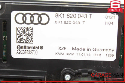 13-17 Audi A5 Q5 A4 Front A/C AC Climate Control Switch Panel Assembly OEM