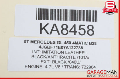 06-12 Mercedes R350 ML450 GL450 Rear Right Side Quarter Window Regulator Motor