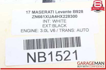 17-20 Maserati Levante M161 Brake Master Cylinder Power Booster OEM
