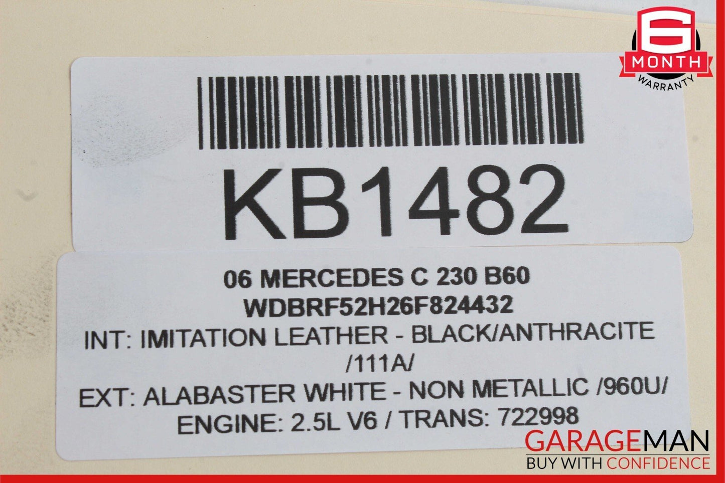 05-07 Mercedes W203 C230 C280 Front Left Side Halogen Headlight Head Light Lamp