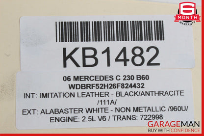 05-07 Mercedes W203 C230 C280 Front Left Side Halogen Headlight Head Light Lamp